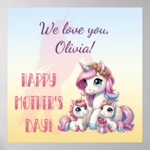 Fête des Mères Unicorn-Theme Party