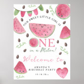 Poster Fête des pastèques Bienvenue 1er anniversaire (Devant)