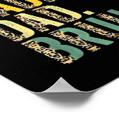 Poster Fête des pères Dada Papa Papa Papa Bruh (Coin)