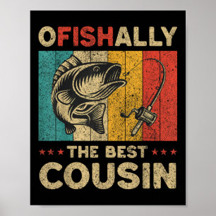 Poster Fête des Pères Drôle de pêche Ofishally le meilleu