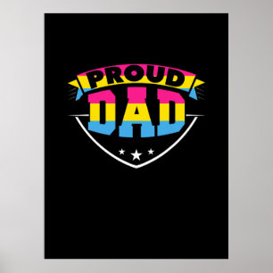 Poster Fête des pères   Fier Papa Pansexuel Fille