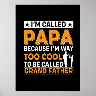 Poster Fête des pères Je M'Appelle Papa