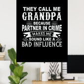 Poster Fête des pères On M'Appelle Grand-Père (Bureau à domicile)