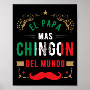 Poster Fête des Pères ou Dia Del Padre ou El Papa Mas Chi