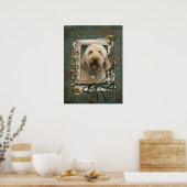 Poster Fête des pères - Poches de pierre - GoldenDoodle (Cuisine)