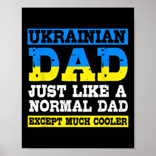 Poster Fête des Pères pour hommes drôle père ukrainien