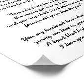 Poster FÊTE DES PÈRES VRAI VRAI LOVE poème (Coin)