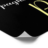 Poster FÊTE DES SPAGHETTIS, CUISINE ITALIENNE, rouge noir (Coin)