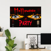Poster Fête d'Halloween (Bureau à domicile)