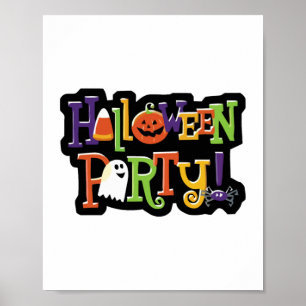 Poster Fête d'Halloween