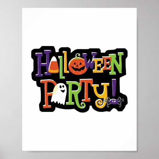 Poster Fête d'Halloween (Devant)