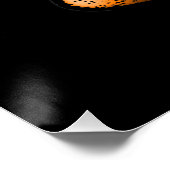 Poster Fête d'Halloween Crâne de Citrouille  (Coin)