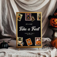 Fête d'Halloween de timbre postal éffrayant