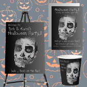 Poster Fête d'Halloween du sourire vaudou