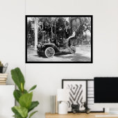 Poster Fête d'Hawaii Float avec Yale Pennant 1912 (Bureau à domicile)