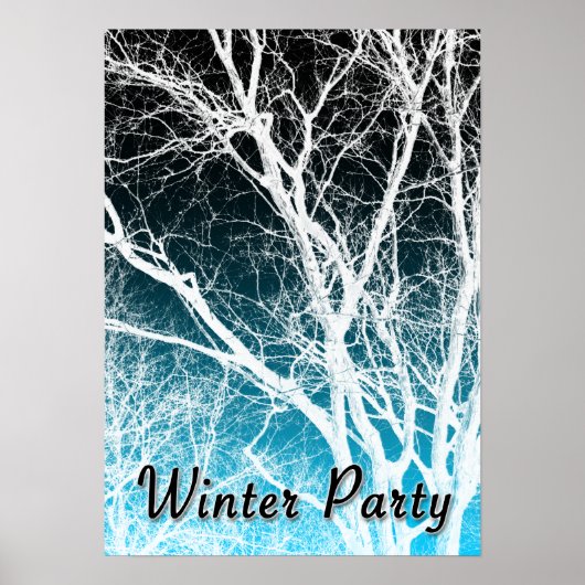 Poster fête d'hiver : arbre fantôme (Devant)
