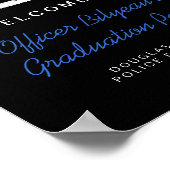 Poster Fête d'obtention du diplôme de la Police de la Lig (Coin)