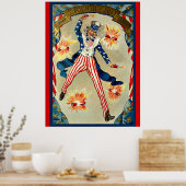 Poster Fête du 4 juillet - Oncle Sam, (Cuisine)