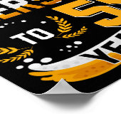 Poster Fête Du 55E Anniversaire Salue Et Bières À 55 Ans (Coin)