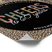 Poster Fête du 60e anniversaire personnalisée (Coin)