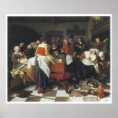 Poster Fête du Christ, 1664 Jan Steen (Devant)