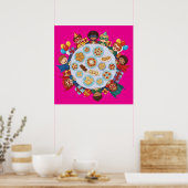 Poster Fête du costume de superhéros pour enfants (Cuisine)