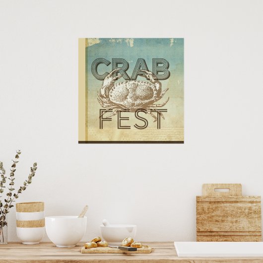 Poster Fête du crabe (Cuisine)