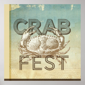 Poster Fête du crabe