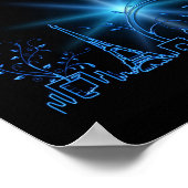 Poster Fête du Nouvel An à Paris (Coin)