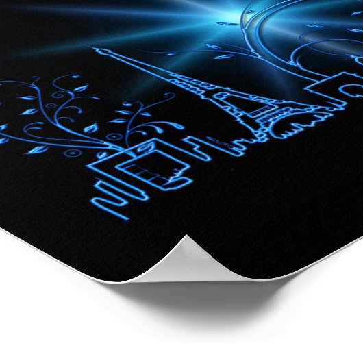 Poster Fête du Nouvel An à Paris (Coin)