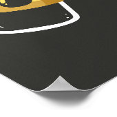 Poster Fête du nouvel an du texte personnalisé (Coin)