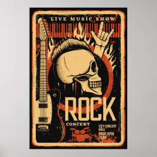 Poster Fête du rock