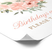 Poster Fête du thé floral Anniversaires sont des gâteaux  (Coin)