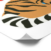 Poster Fête du tigre - Animaux ayant une fête (Coin)