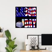 Poster Fête du travail (Bureau à domicile)