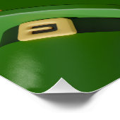 Poster Fête du Trèfle Chanceux St. Patrick Personnalisabl (Coin)