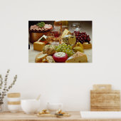 Poster Fête du vin et du fromage (Cuisine)