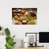 Poster Fête du vin et du fromage (Bureau à domicile)