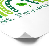 Poster Fête élégante de la Saint-Patrick (Coin)