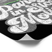 Poster Fête En Mouvement Lent Rétro Funny Pontoon Bateau (Coin)