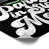 Poster Fête En Mouvement Lent Rétro Funny Pontoon Bateau (Coin)