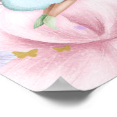 Poster Fête enchantée Fée thème fille anniversaire bienve (Coin)