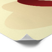 Poster Fête espagnole de flamenco chibi dessin animé fill (Coin)