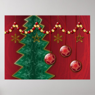 Poster Fête factice Noël Imprimer