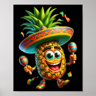 Poster Fête Famille Cinco De Mayo Fruit Mexicaine Pi