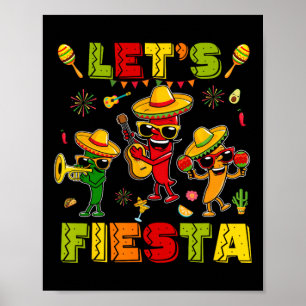 Poster Fête Fête Fête Fête Mexicaine Faisons Fête Fête Ci