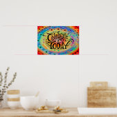 Poster Fête joyeuse et amusante aujourd'hui (Cuisine)