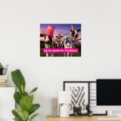 Poster Fête "Jusqu'À ce que les vaches rentrent chez elle (Bureau à domicile)