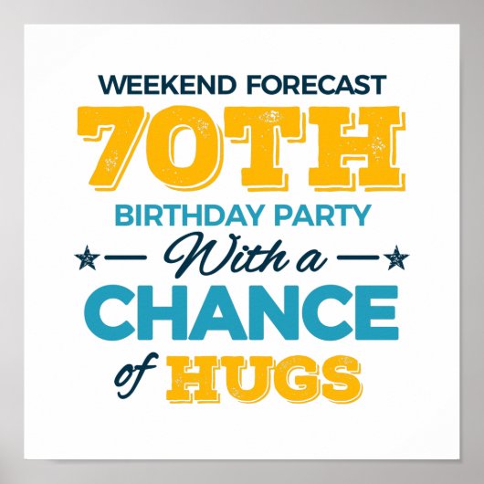 Poster fête le 70e anniversaire (Devant)