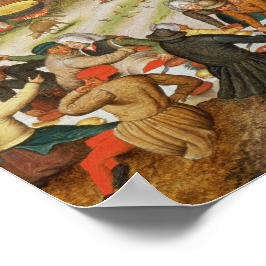 Poster Fête mariage (Coin)